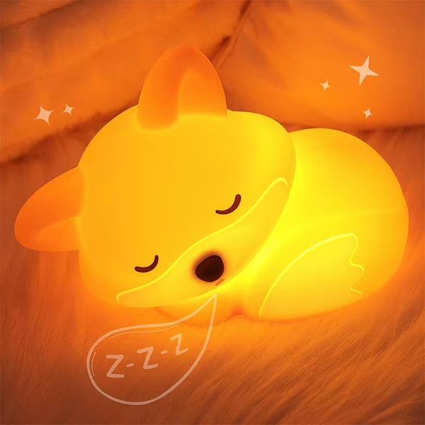 Sleepy Fox Touch Night Light with Timer